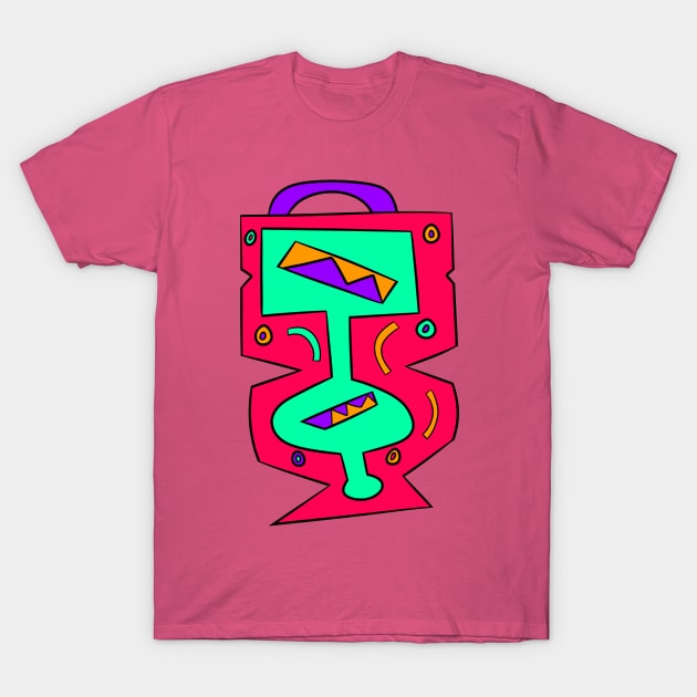 Funky Suitcase Totem T-Shirt by VazMas Design